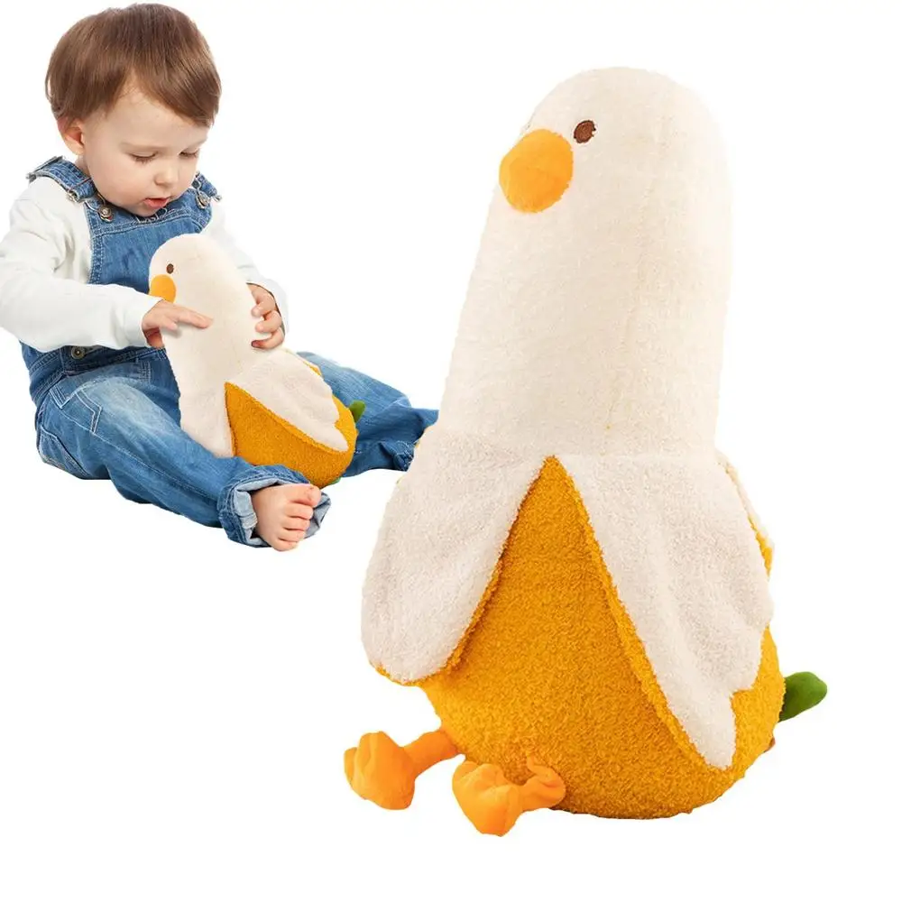 Duck Banana Stuffed Toy | 27cm Plush For Bed Comfortable Huggable Pillow -6