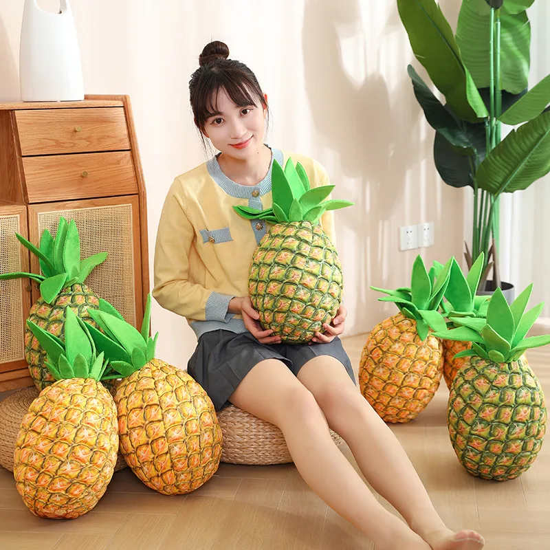 Lifelike Pineapple Plush Toy Pineapple Sleeping Pillow Cushion Doll Plushie Pulse