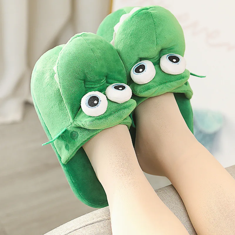 Frog Plush Slippers -5