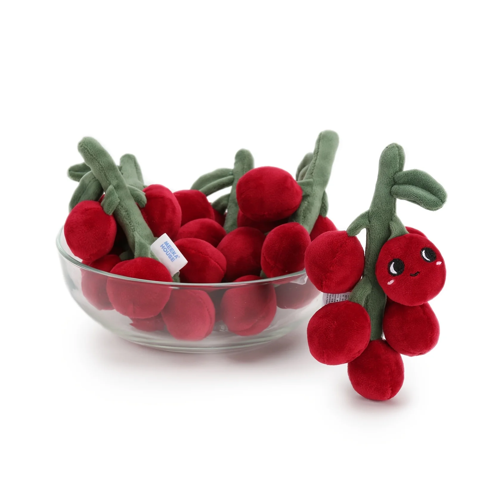 Red Grapes Plush Toy | Stuffed Fruit Paradise Series - Soft Baby Soother -3