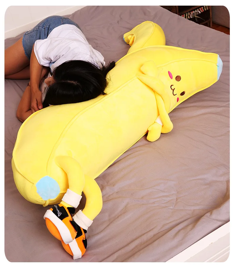 Giant Banana Plush | New Fruit Banana Doll Soft Stuffed Plant Cushion Pillow -8