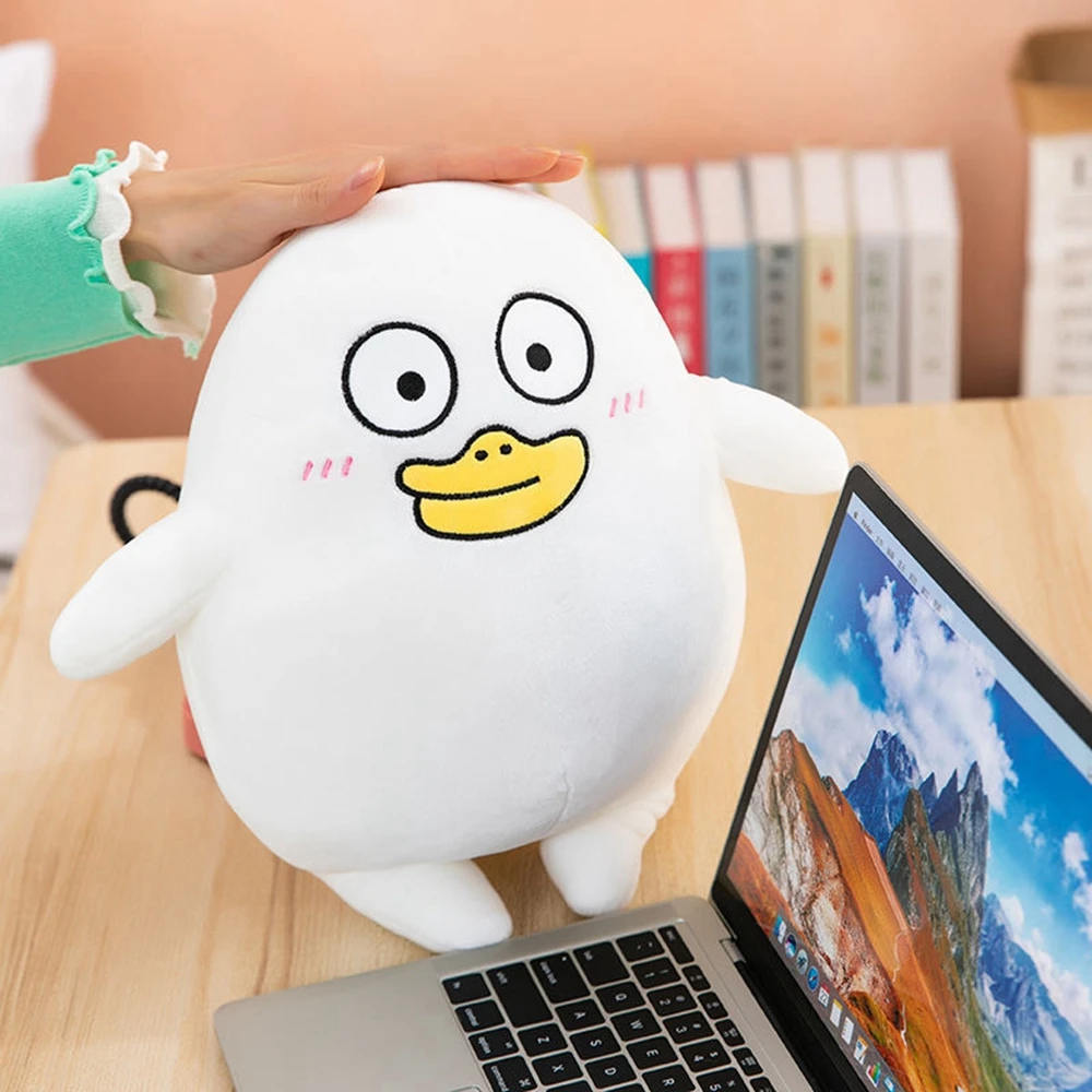 Korean Duck Plush | 35cm White Plush Duck With Funny Expressions -2