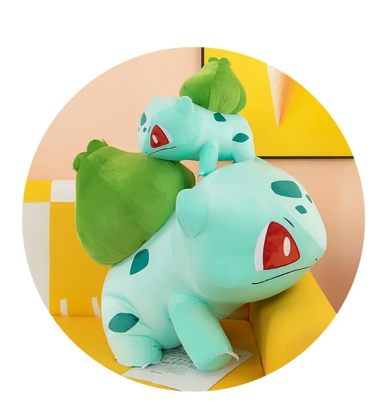 Korean Bulbasaur Plush Big Size 45cm Pokemon Bulbasaur TAKARA Venusaur Plush Plushie Pulse