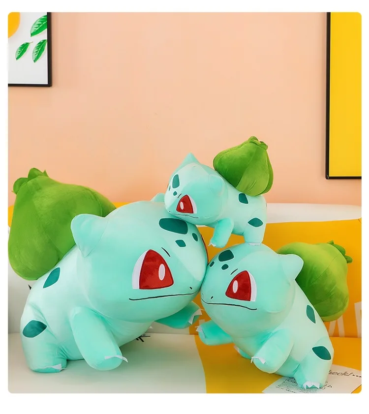 Korean Bulbasaur Plush | Big Size 45cm Pokemon Bulbasaur TAKARA Venusaur Plush -9