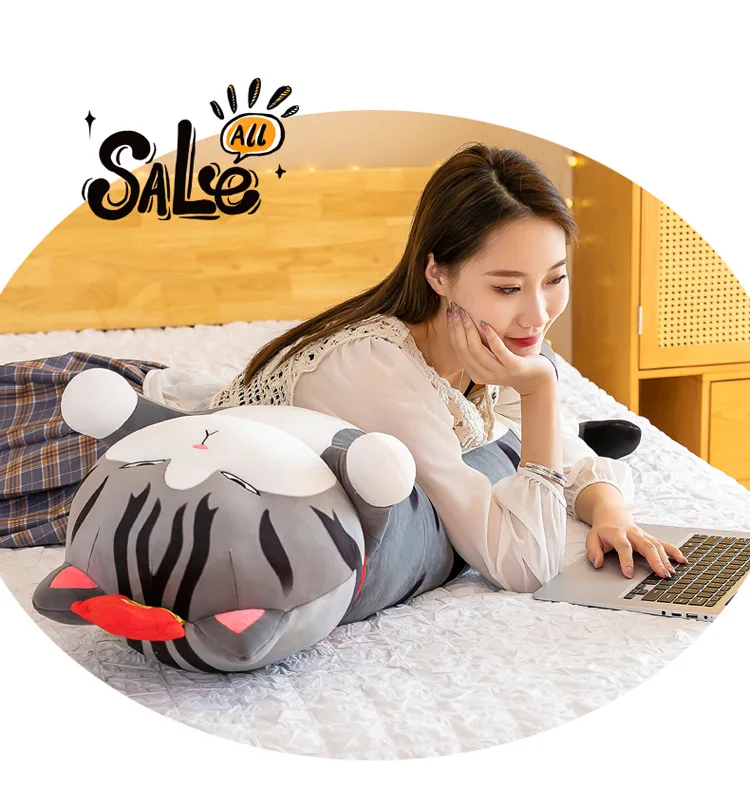Giant Cat Plushie Toy | Sleeping Pillow Kawaii Home Decor Gifts for Children -3