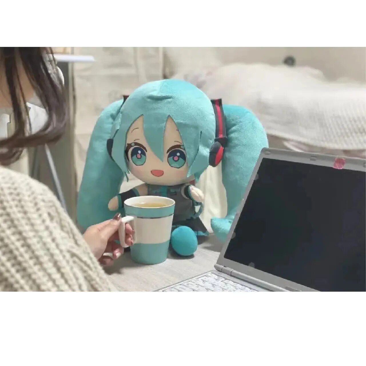 Spiritale Miku Plush | Hatsune Miku Anime Peripherals Plush Fufu Doll -5