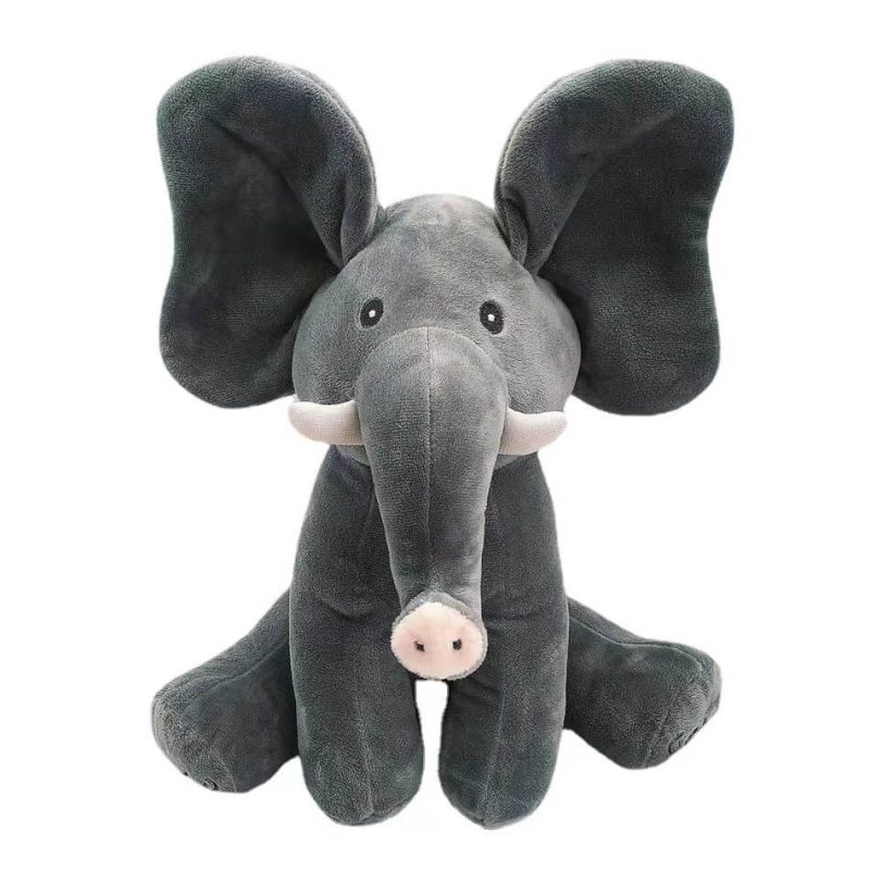 Black elephant baby gund flappy