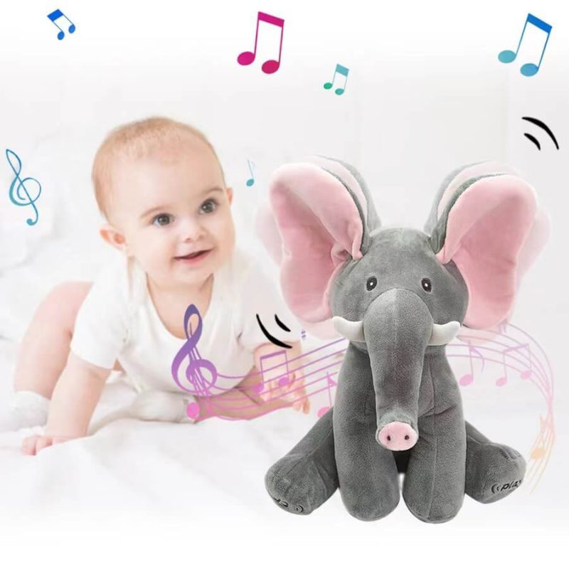 Singing elephant baby gund flappy