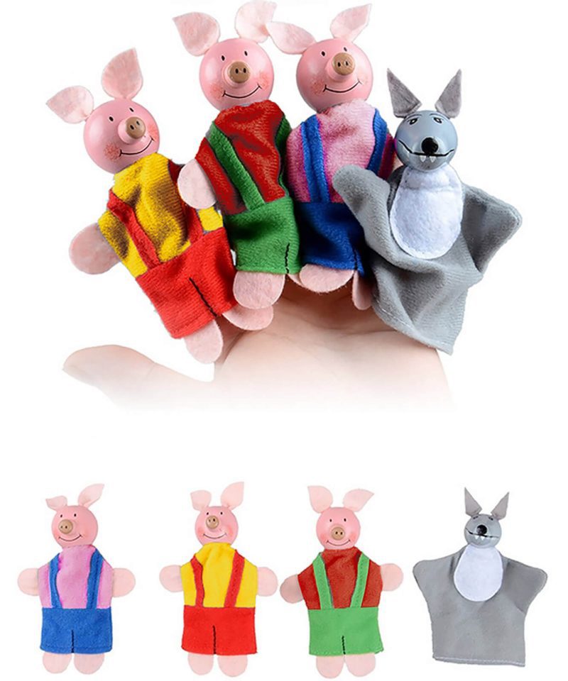 Three Little Pigs And Wolf Kids Stuffed (3)