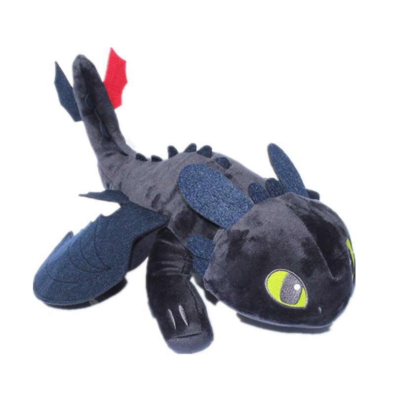 How to Train Your Dragon Toothless Plush｜Dragon 3 Night Fury Plush Toy -3