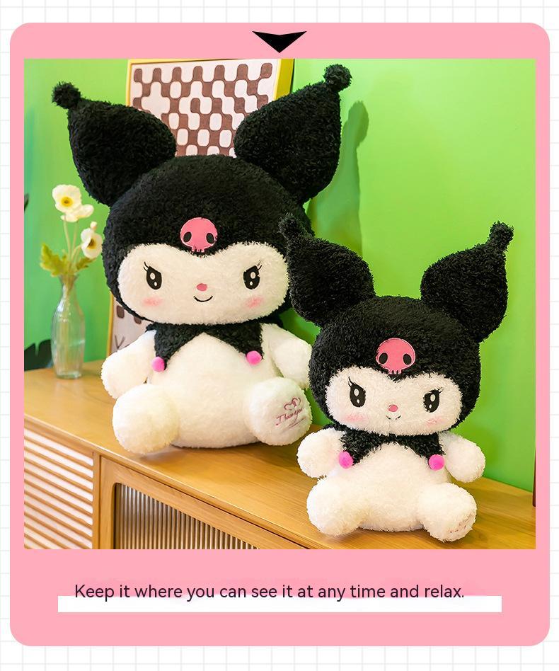 Hello Kitty Kuromi Plush | 27.6-inch Big Size Sanrio Kuromi Plush Toys - Home Decor Pillow Toy -11