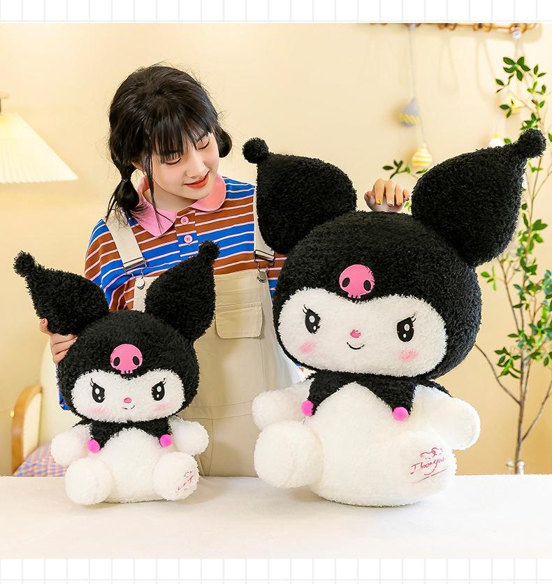 Hello Kitty Kuromi Plush | 27.6-inch Big Size Sanrio Kuromi Plush Toys - Home Decor Pillow Toy -3