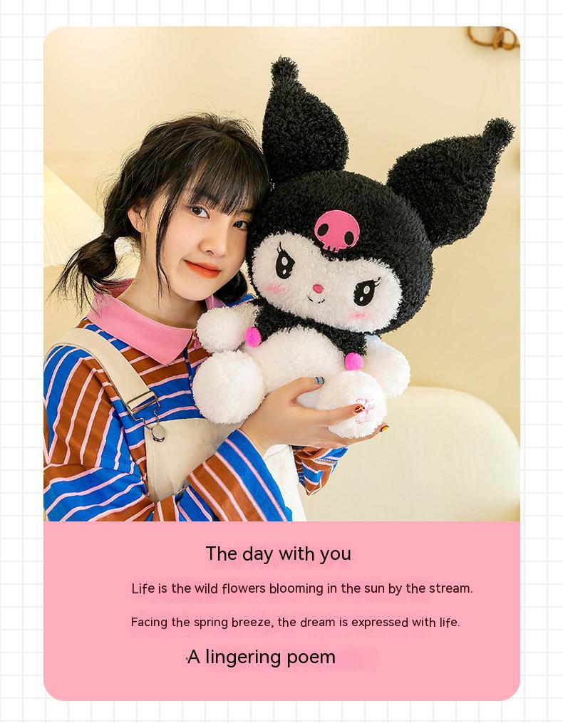 Hello Kitty Kuromi Plush | 27.6-inch Big Size Sanrio Kuromi Plush Toys - Home Decor Pillow Toy -16