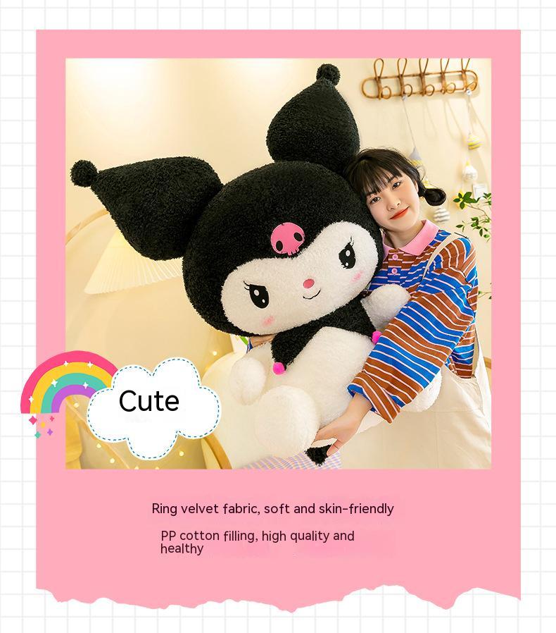 Hello Kitty Kuromi Plush | 27.6-inch Big Size Sanrio Kuromi Plush Toys - Home Decor Pillow Toy -5