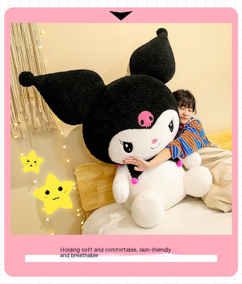 Hello Kitty Kuromi Plush | 27.6-inch Big Size Sanrio Kuromi Plush Toys - Home Decor Pillow Toy -7