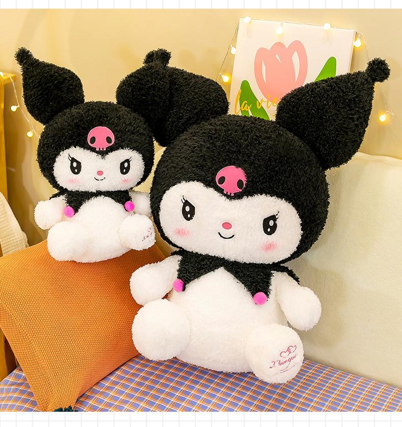 Hello Kitty Kuromi Plush | 27.6-inch Big Size Sanrio Kuromi Plush Toys - Home Decor Pillow Toy -15