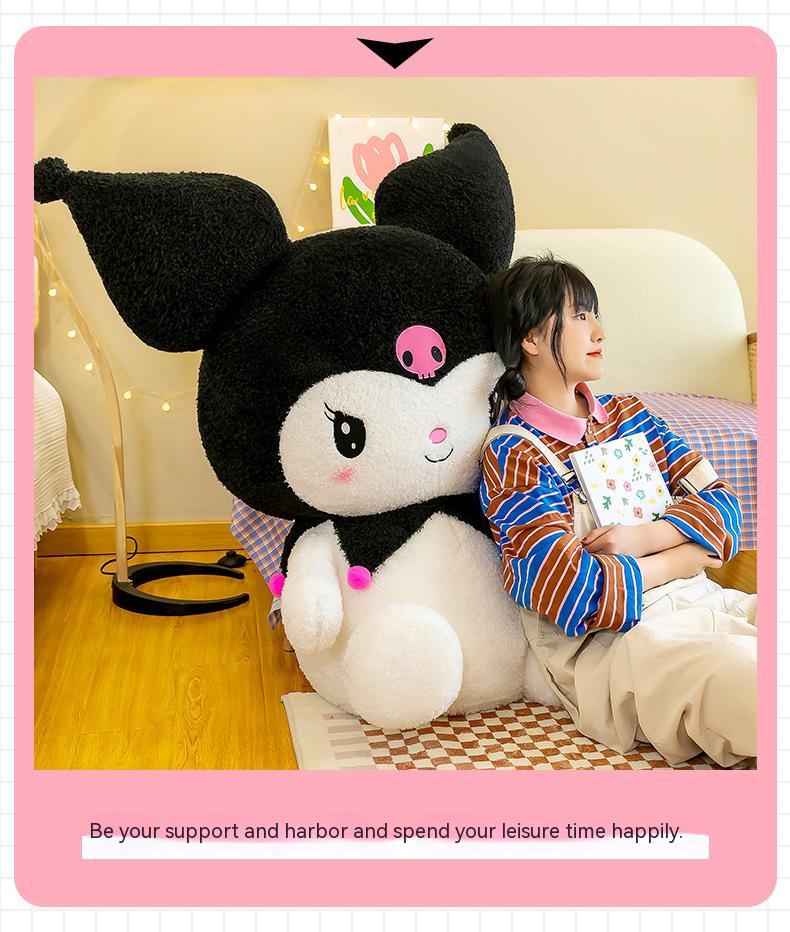 Hello Kitty Kuromi Plush | 27.6-inch Big Size Sanrio Kuromi Plush Toys - Home Decor Pillow Toy -10