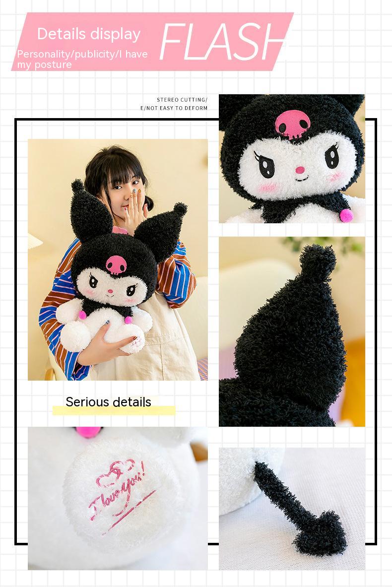 Hello Kitty Kuromi Plush | 27.6-inch Big Size Sanrio Kuromi Plush Toys - Home Decor Pillow Toy -2