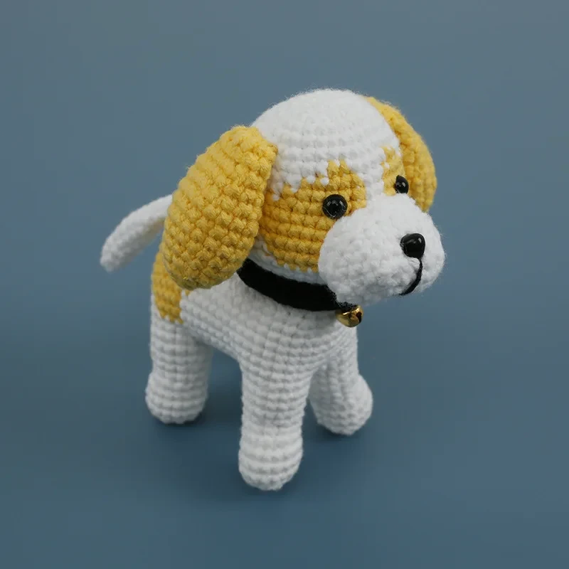 Crochet dog stuffed animal for babies