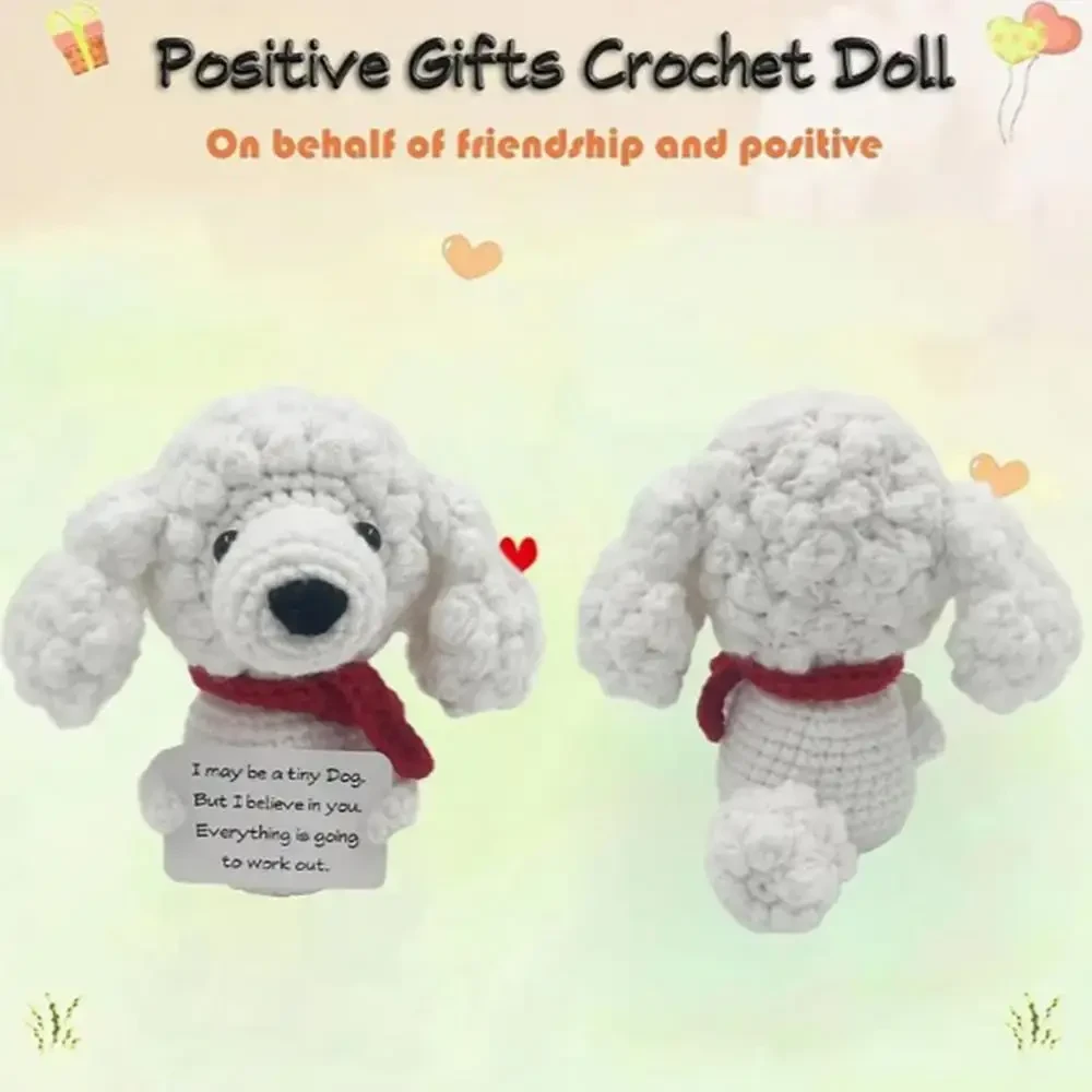 Delightful crochet puppy decoration