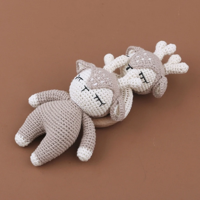 Handcrafted crochet baby toy