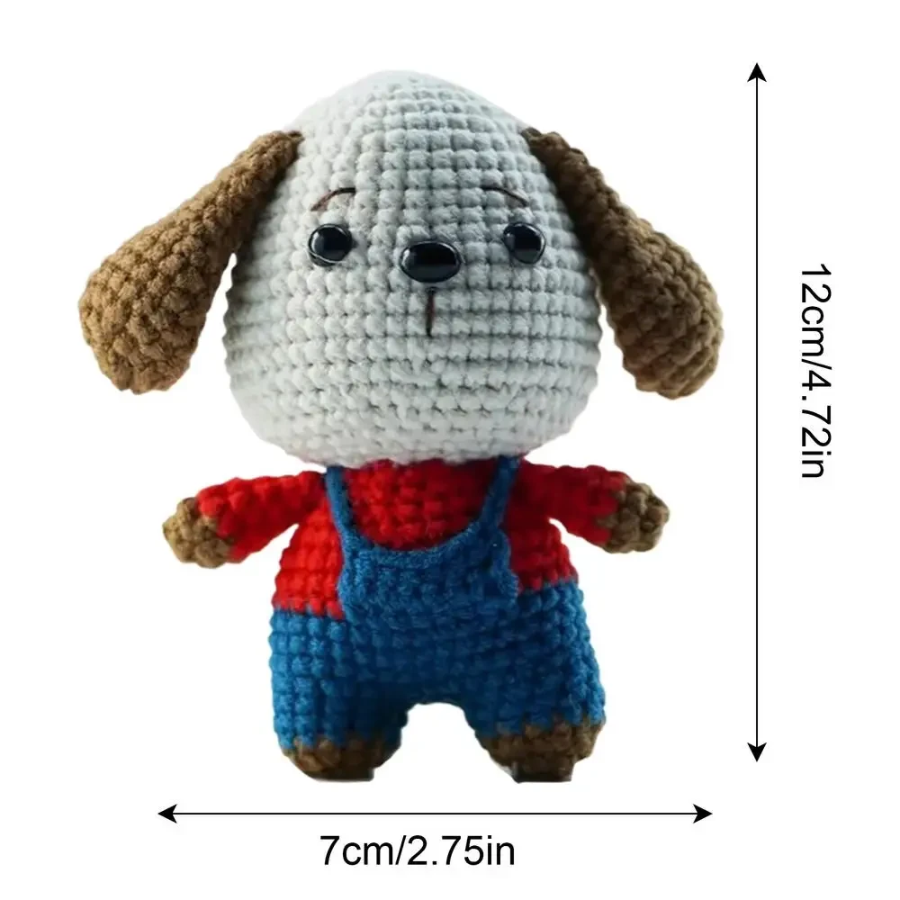 Handmade crochet dog doll