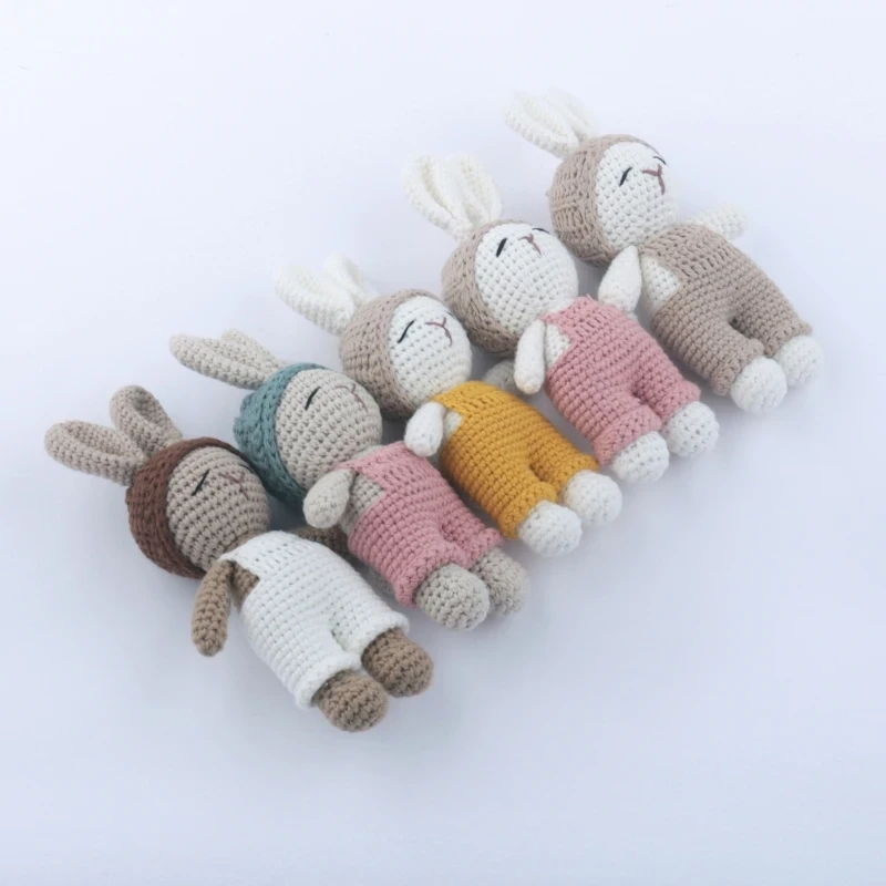 Handmade rabbit amigurumi toy