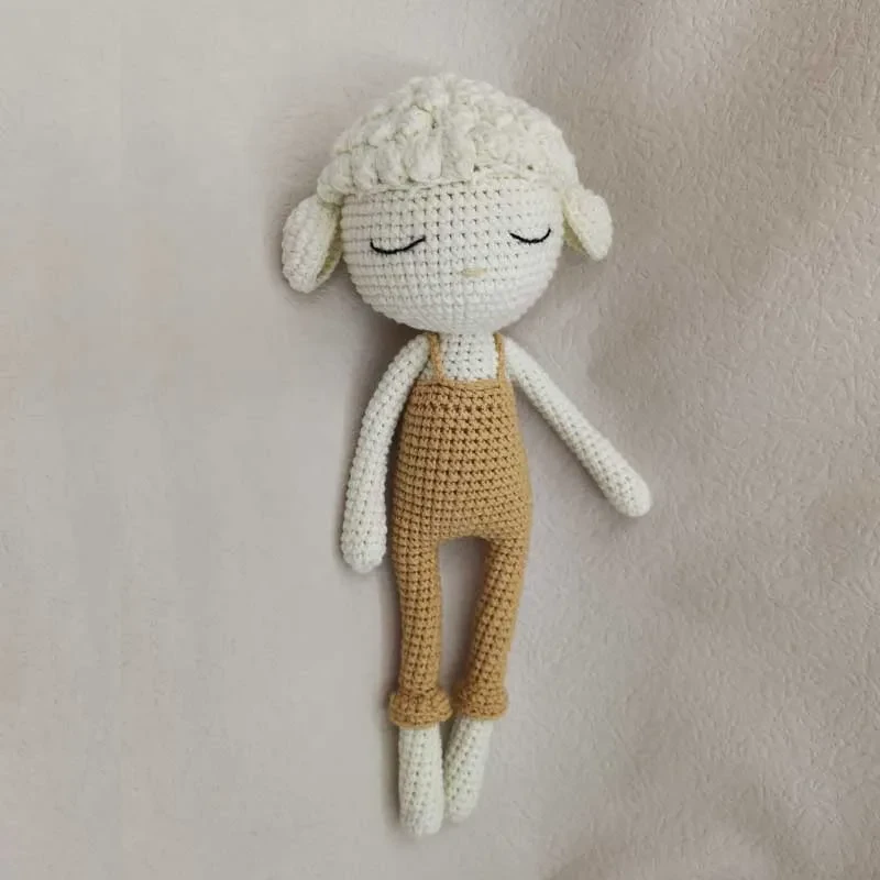 Handmade wool sheep dolls