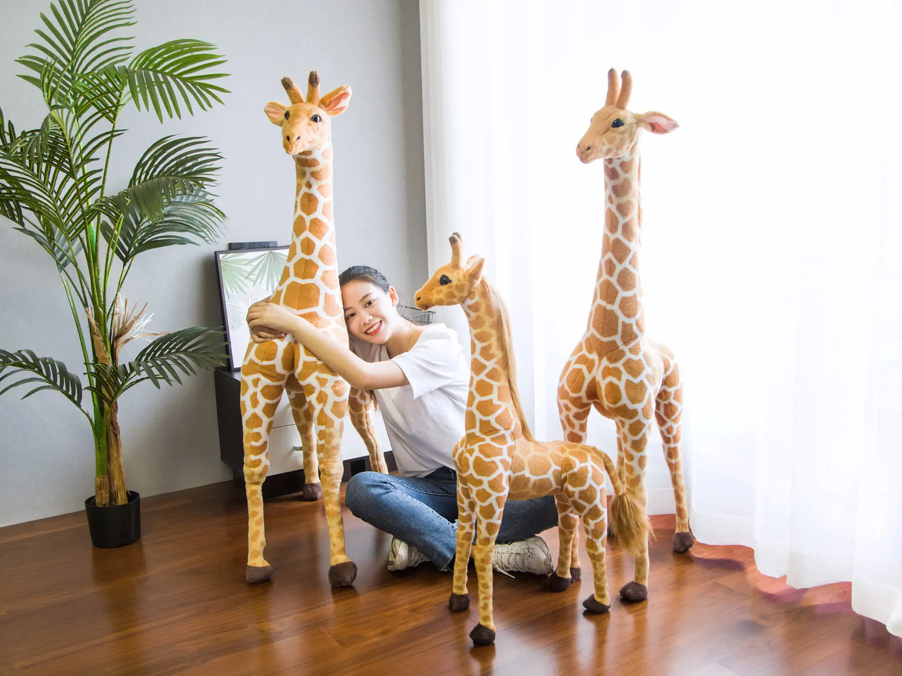 Life Size Giraffe Stuffed Animal | Kawaii Giraffe Plush Toys for Kids Children Baby Birthday Gift -2