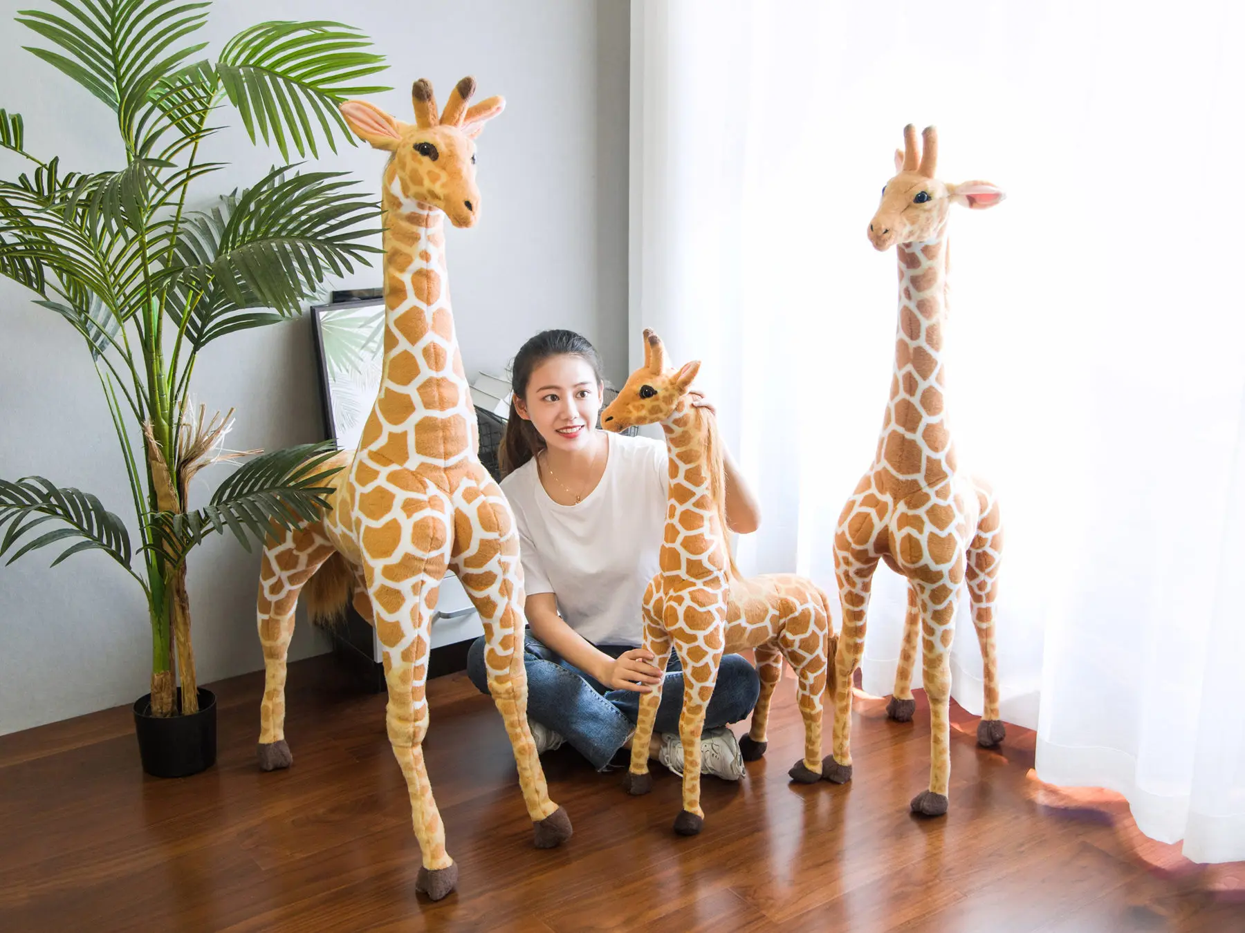 Life Size Giraffe Stuffed Animal | Kawaii Giraffe Plush Toys for Kids Children Baby Birthday Gift -6