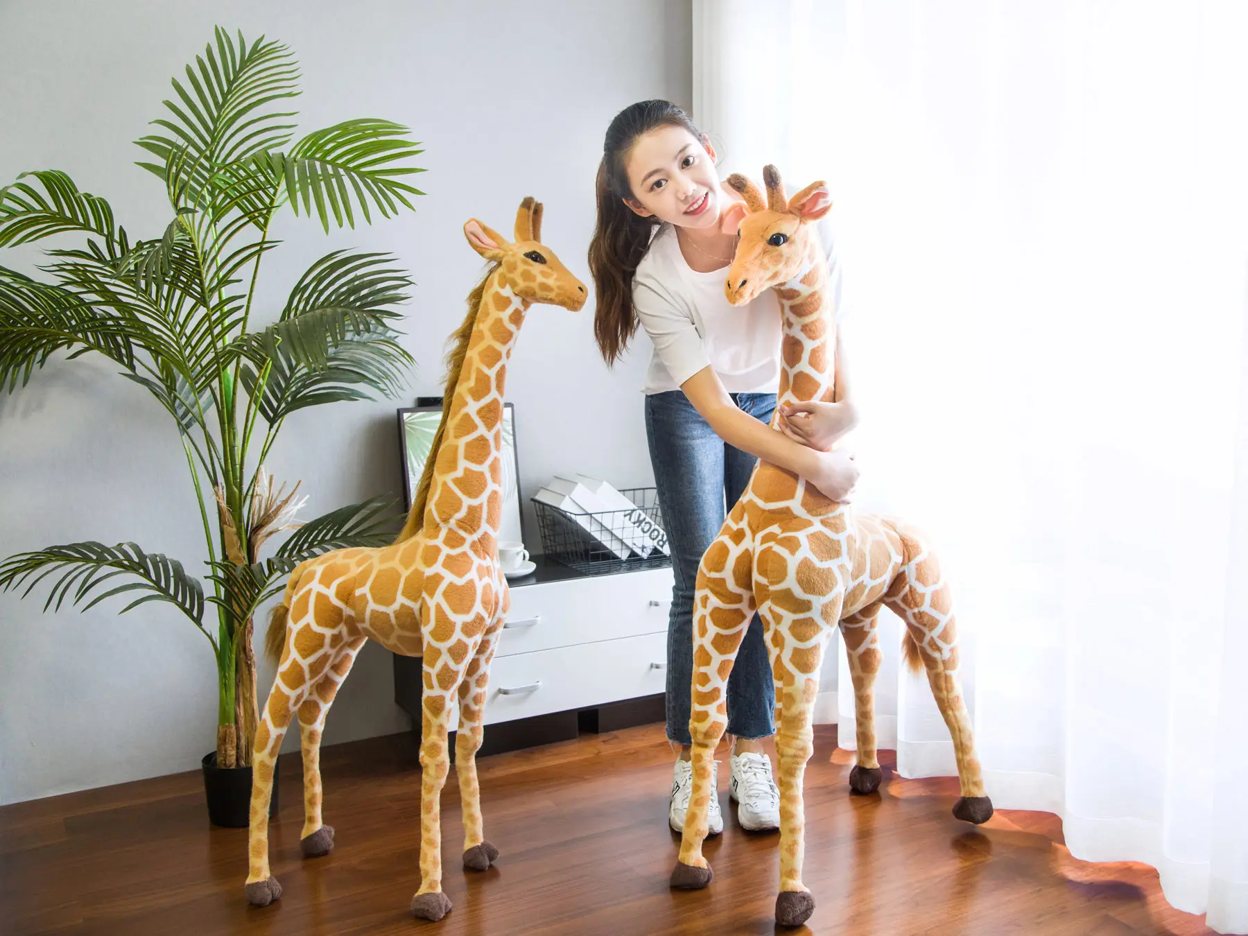 Life Size Giraffe Stuffed Animal | Kawaii Giraffe Plush Toys for Kids Children Baby Birthday Gift -4