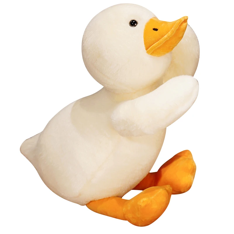 Dennis Duck Plush Toy | Simulation Lie Duck Plush Pillow Toy -4