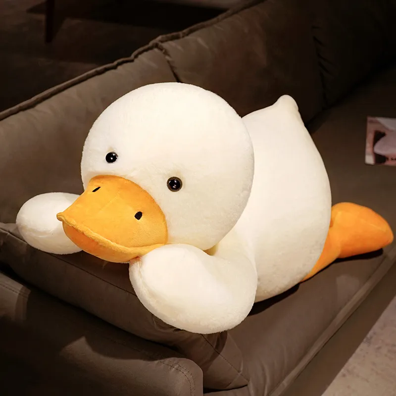 Jouet peluche Dennis Duck | Simulation Lie Duck Peluche Pillow Toy -2