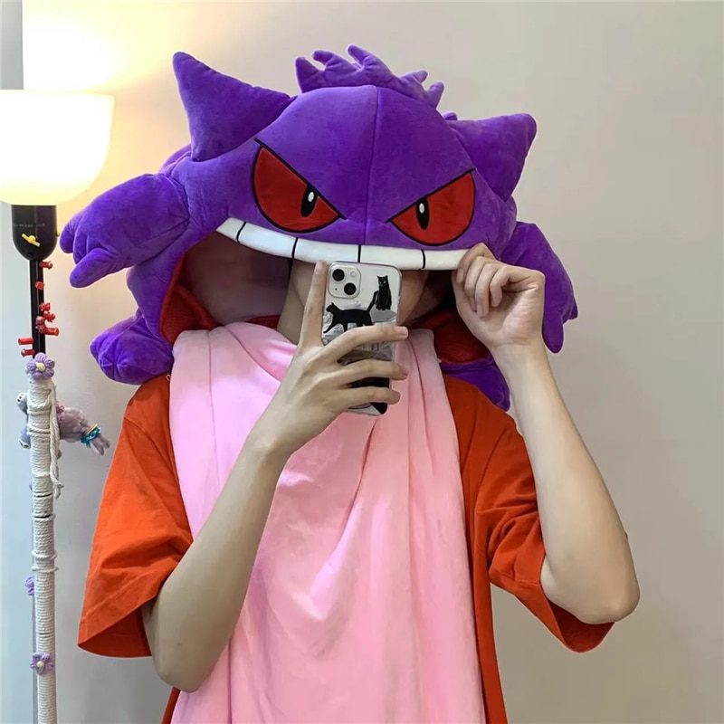 Pokemon Gengar Kissen | Große Zunge Cosplay Plüschtiere Schlaf-Kissen -2