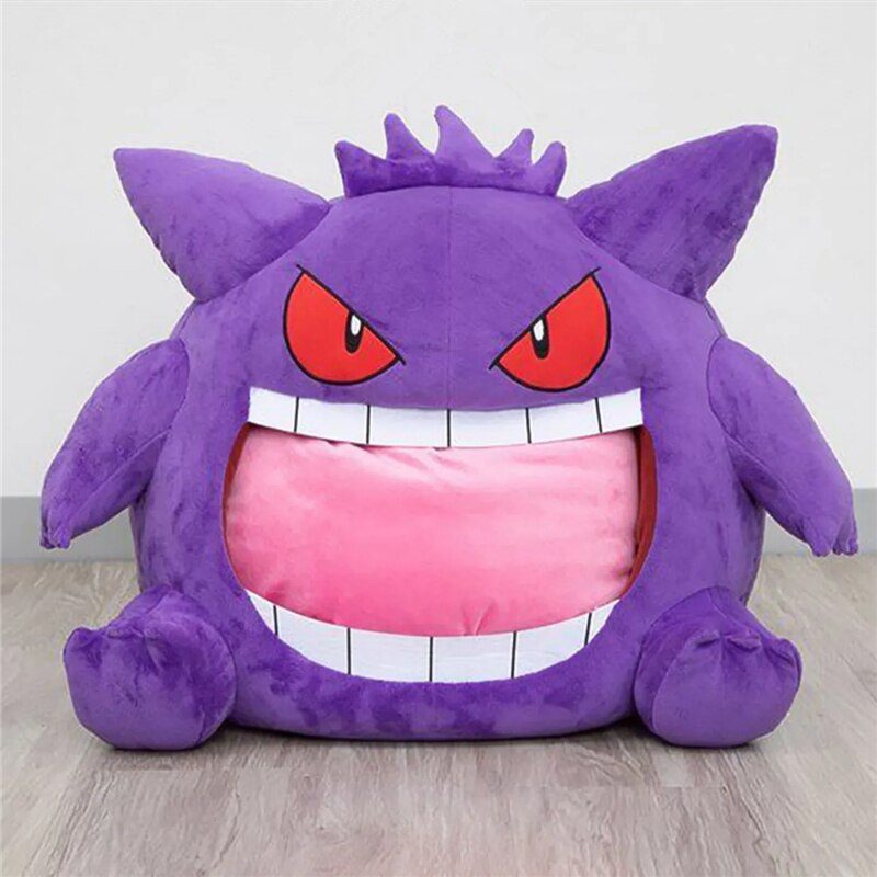 Pokemon Gengar Kopfkissen | Große Zunge Cosplay Plüschtiere Schlafkissen -5