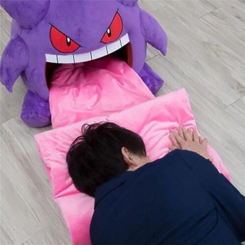 Pokemon Gengar Kopfkissen | Große Zunge Cosplay Plüschtiere Schlafkissen -4