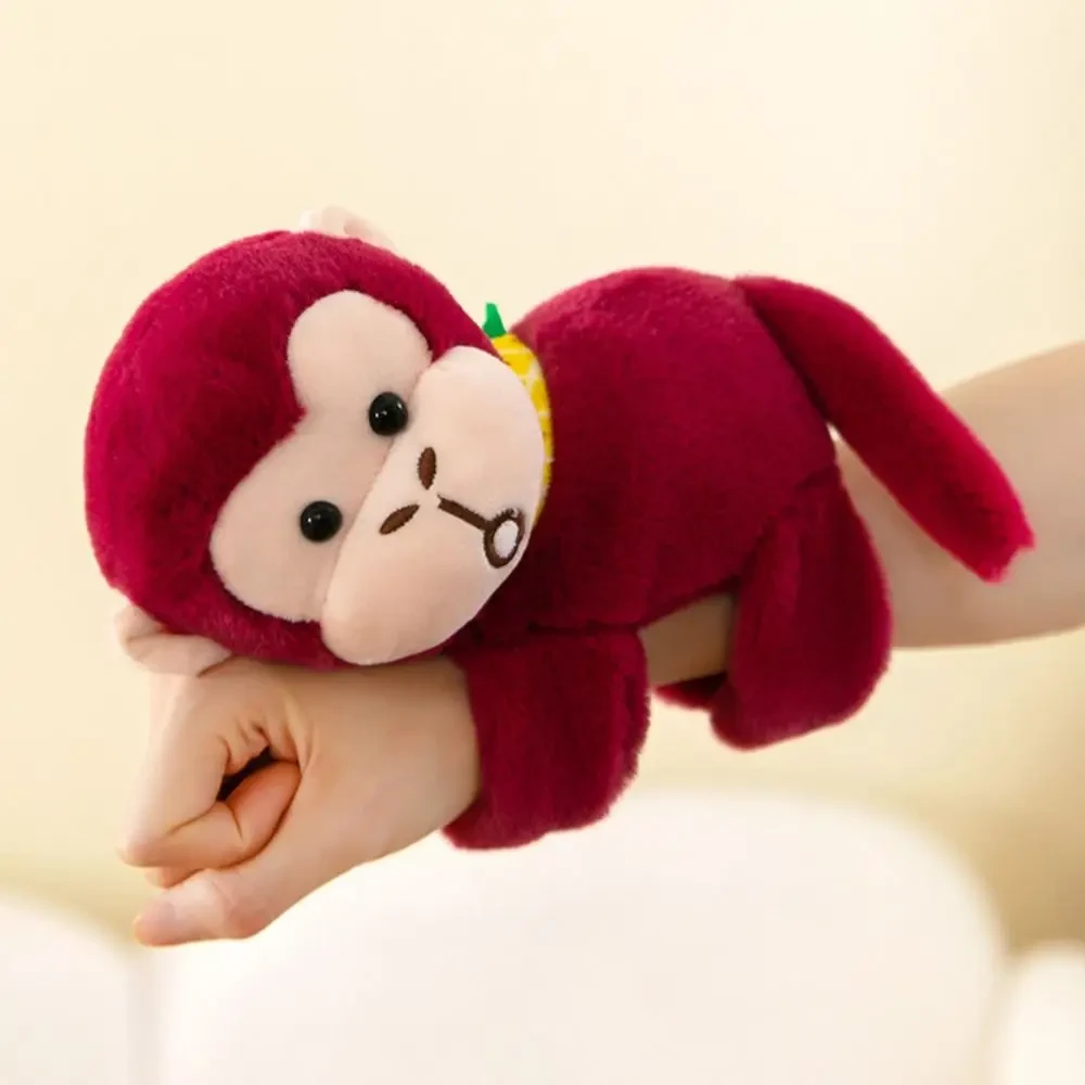 Animal plush doll slap bracelet