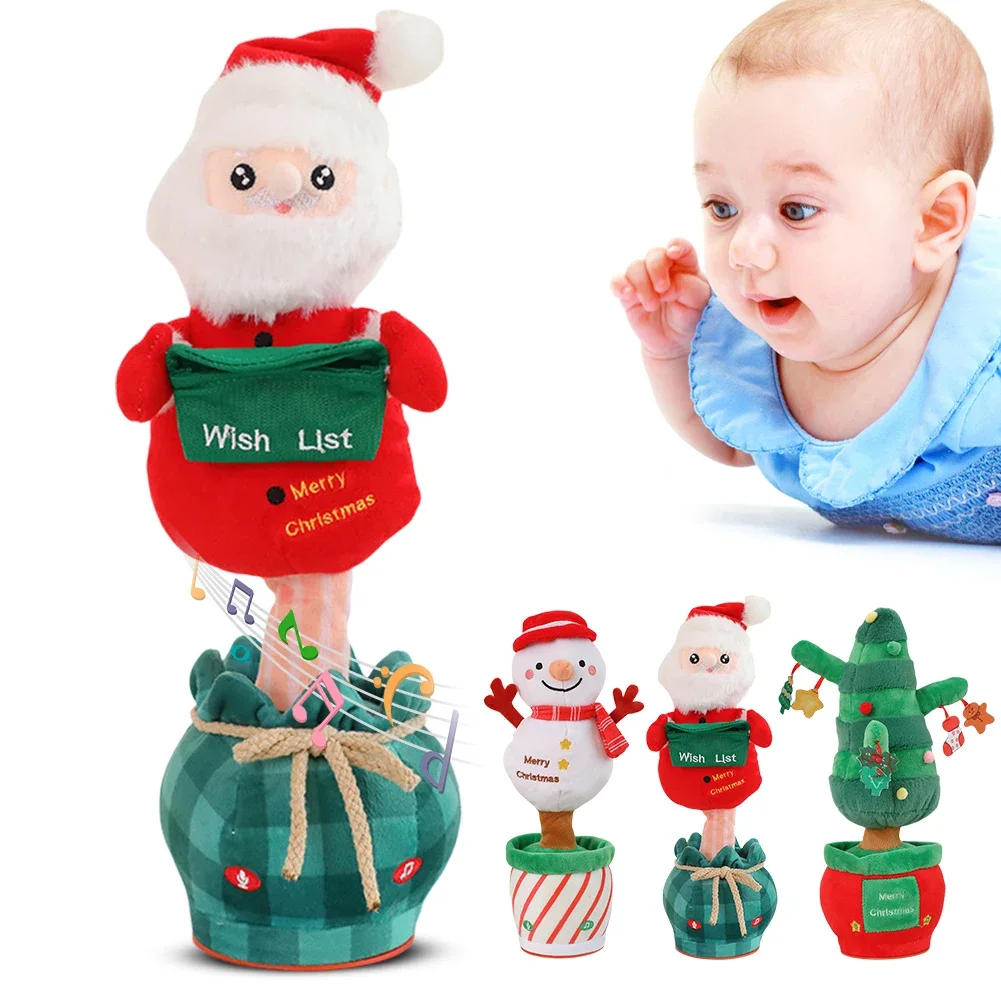 Animated Santa Claus Snowman Toy