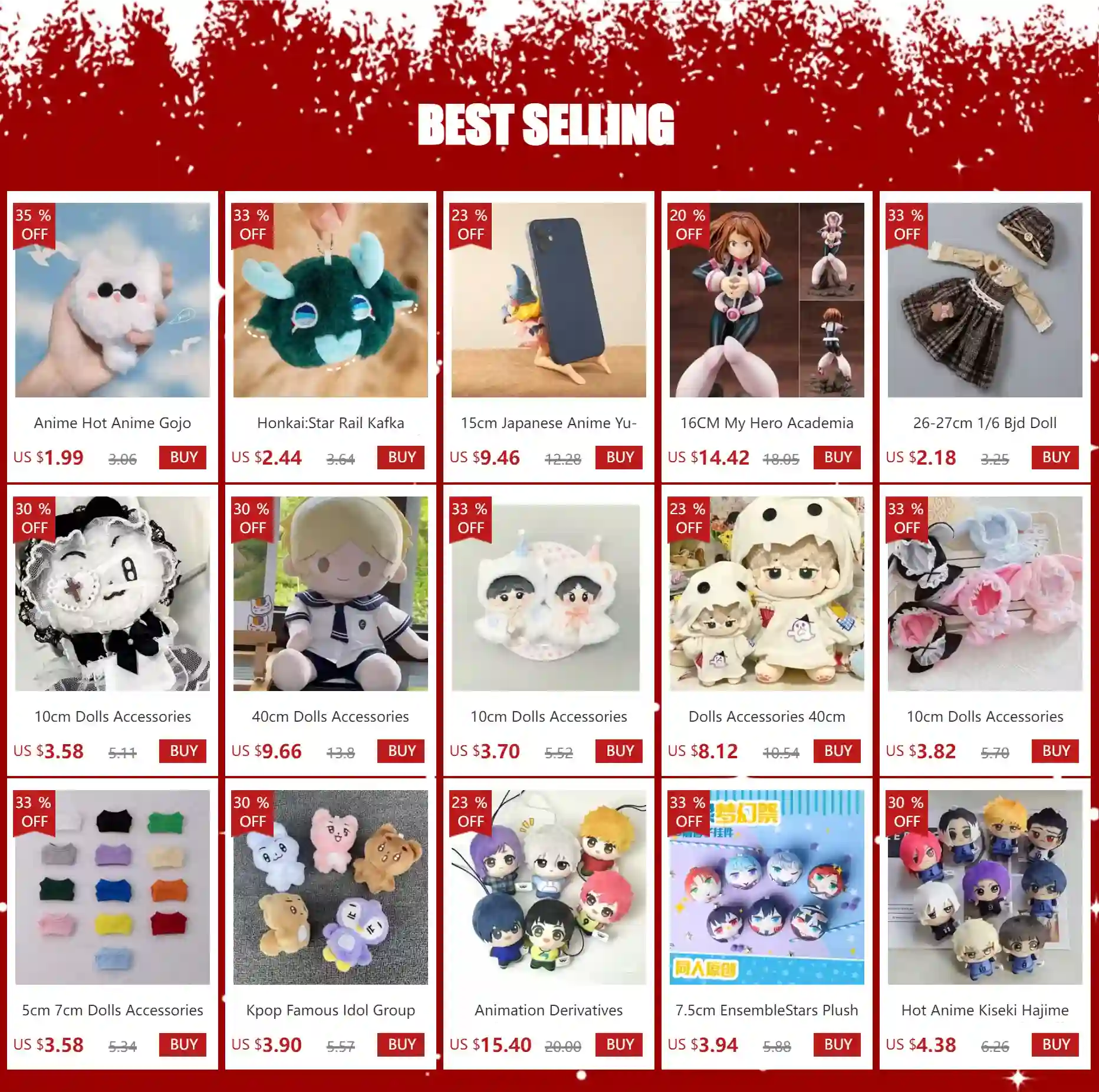 Anime plush toys for collectors