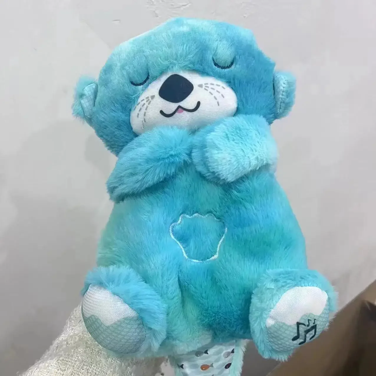 Baby plush bear doll with light and sound