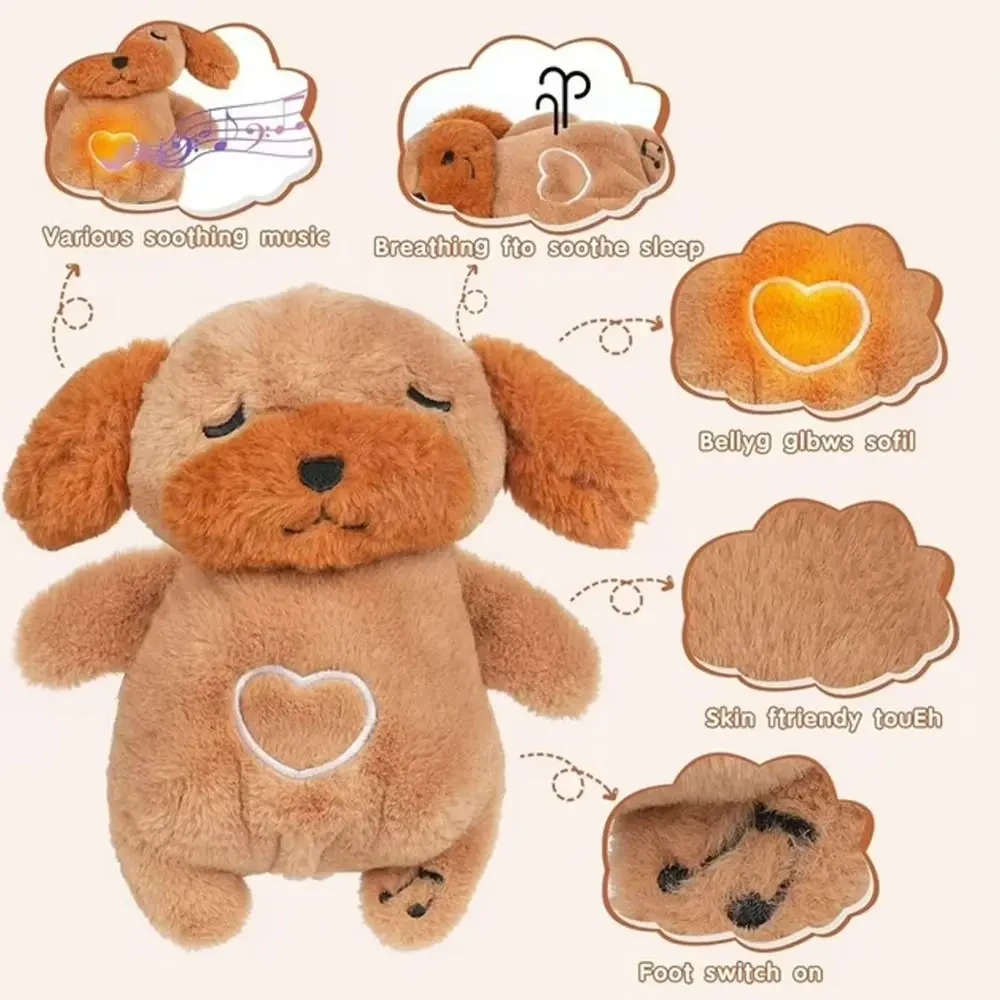 Baby soothing plush toy for sleep