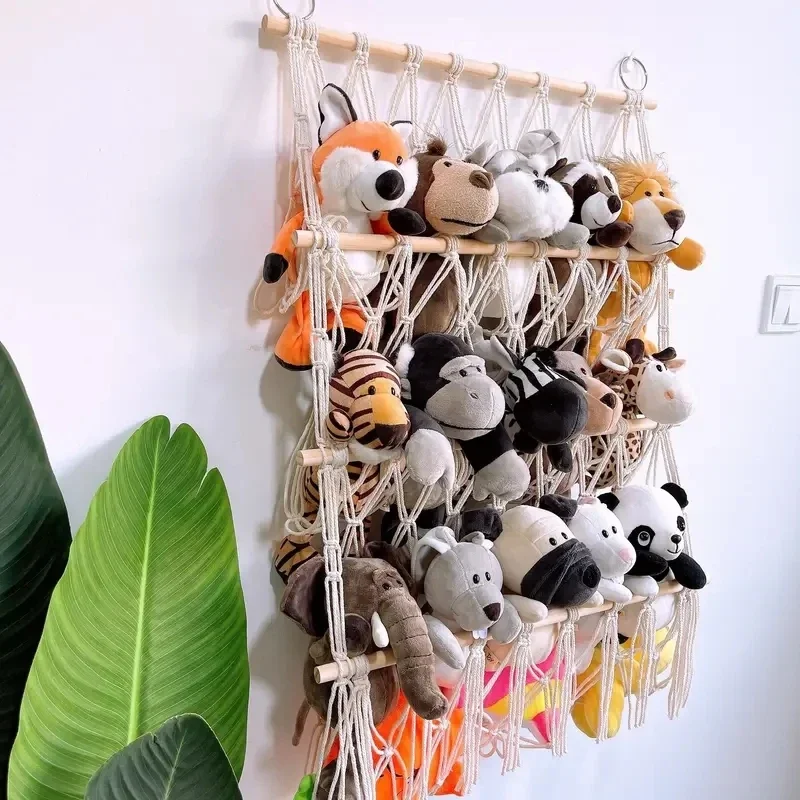 Boho style hanging storage solution