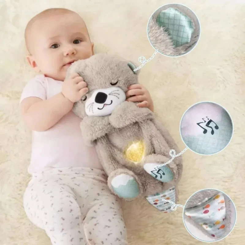 Breathing bear doll for infants