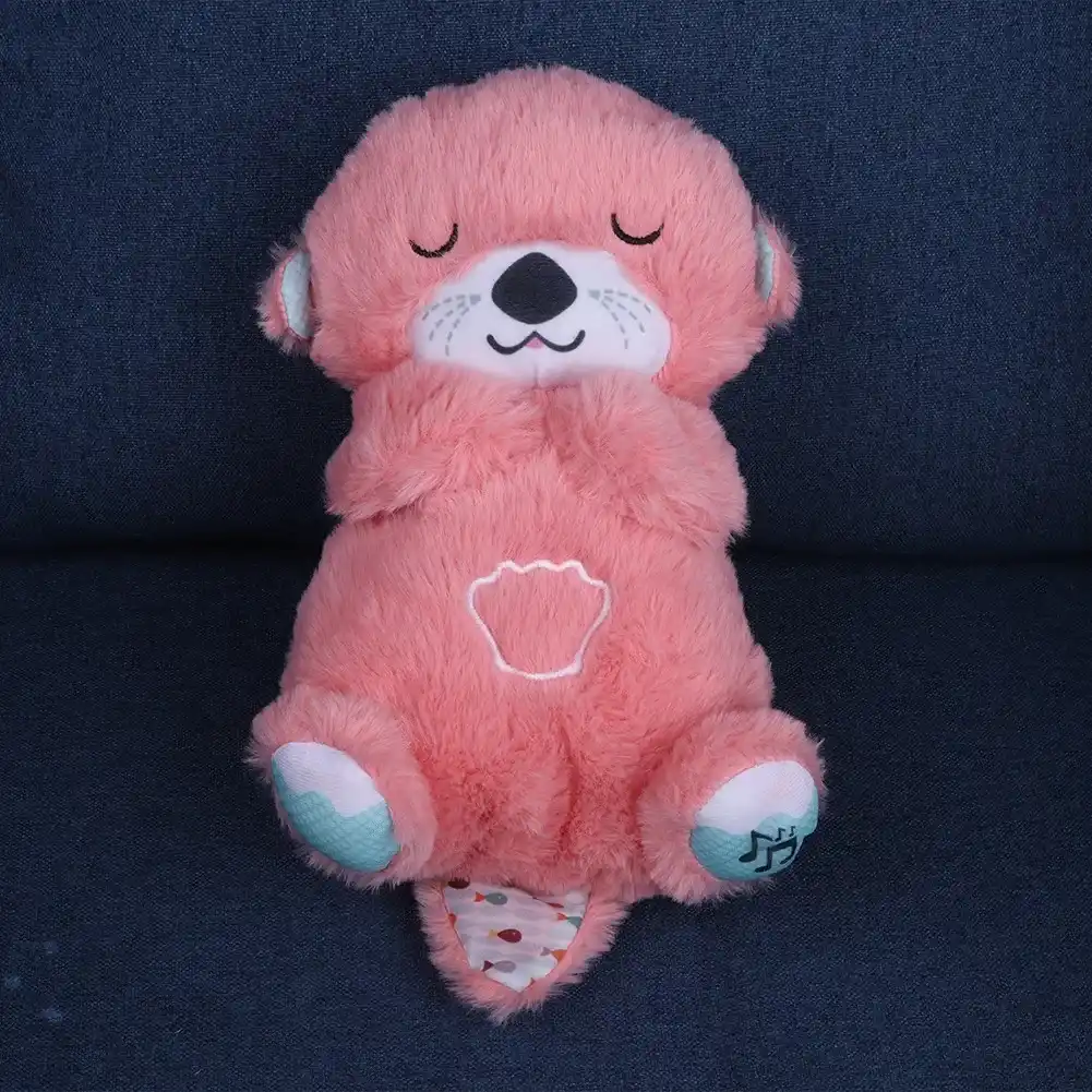 Breathing bear music doll