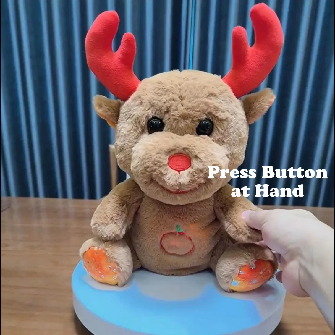 Breathing deer doll for Christmas