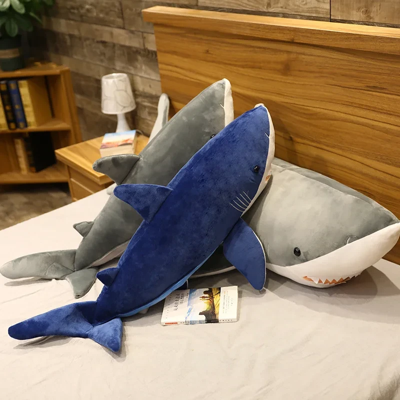 CE certified shark plush cushion