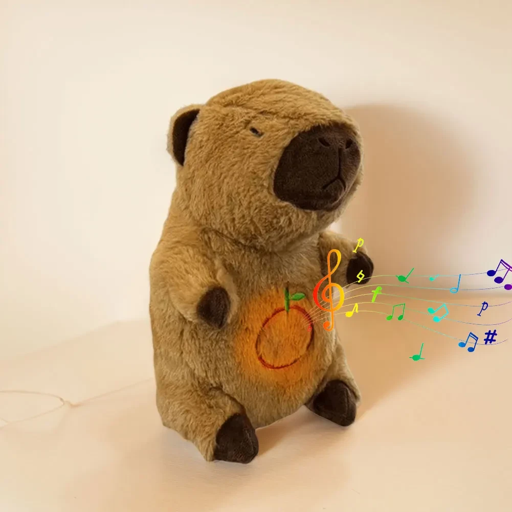 Capybara comfort doll with music