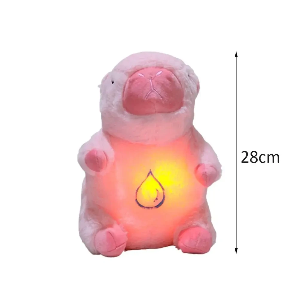 Capybara plush toy with breathing mechanism