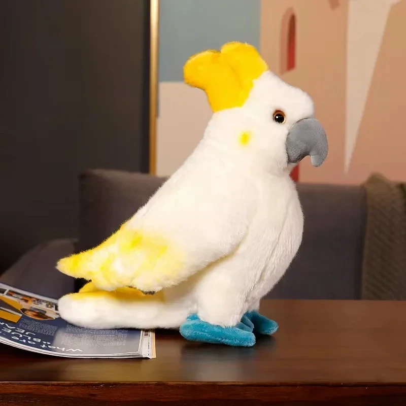 Colorful parrot stuffed animal toy