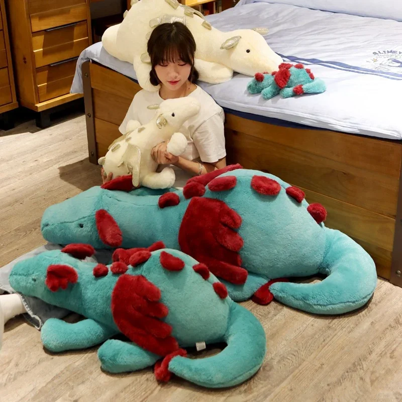 Comfortable plush dragon for bedtime